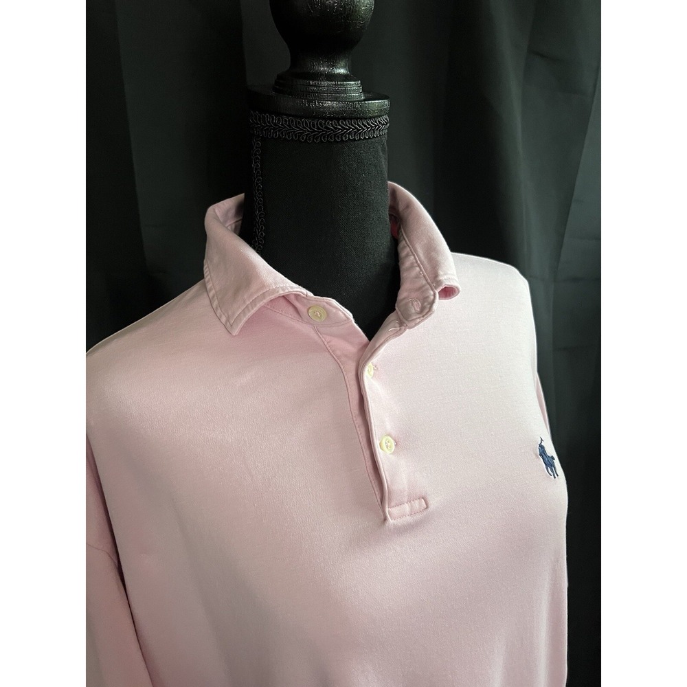 Polo Ralph Lauren Classic Fit Pink‎ Polo Shirt XL Men's Casual Preppy - Picture 3 of 3